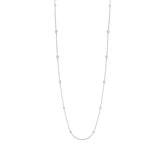 0.54ct 14k White Gold 20" Diamonds By The Yard Chain